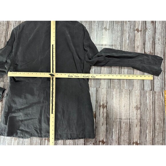 All Saints Vaga Blazer Jacket Washed Black Size 42 NWT MSPR 350 - Picture 8 of 9
